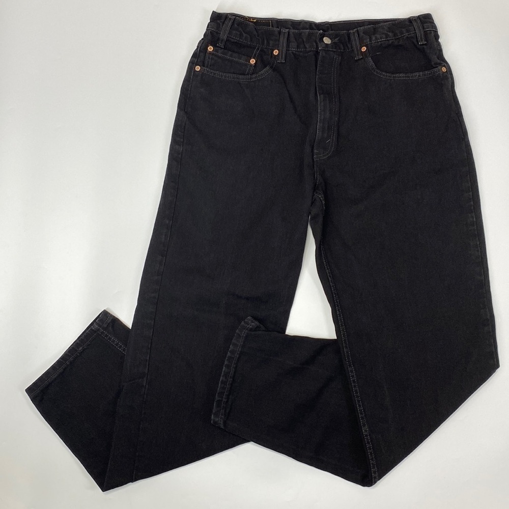 Vintage Levi's 550 Relaxed Fit Black Jeans Size 38x34 2002